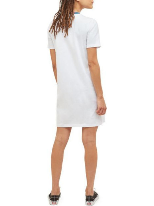 Vans Funnier Summer Mini Athletic Dress Short Sleeve White