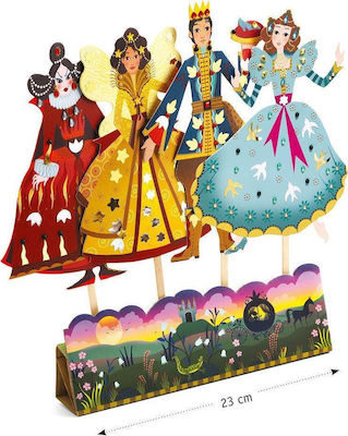 Djeco Kids' Craft DIY Cinderella Puppets for Children 5++ Years