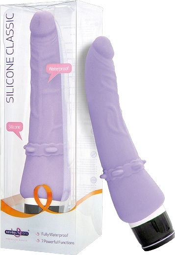 Seven Creations Classic Analvibrator Silikon Lila 21cm