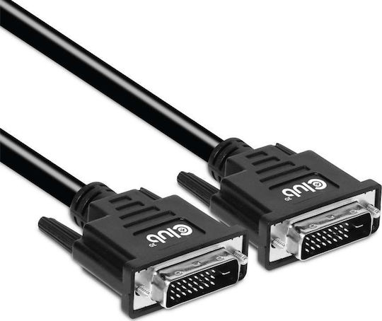 Club3D Кабел DVI-D мъжки - DVI-D мъжки 3м Черен (CAC-1223)