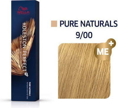 Wella Koleston Perfect Me+ Pure Naturals Hair Dye 9/00 Blonde Very light Very light Intense Natural 60ml