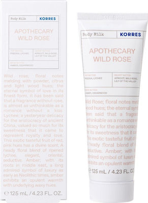 Korres Apothecary Wild Rose lapte de corp Hidratantă Loțiune pentru Corp pentru Piele Uscată 125ml