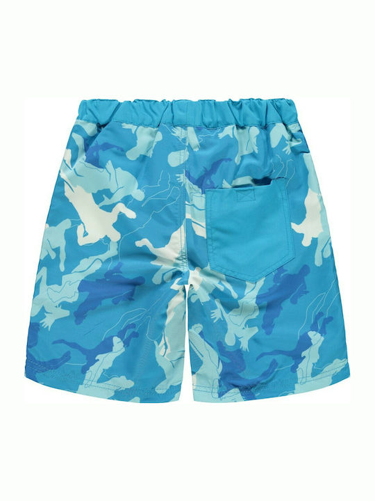 Name It Kinder Badebekleidung Badeshorts Hellblau