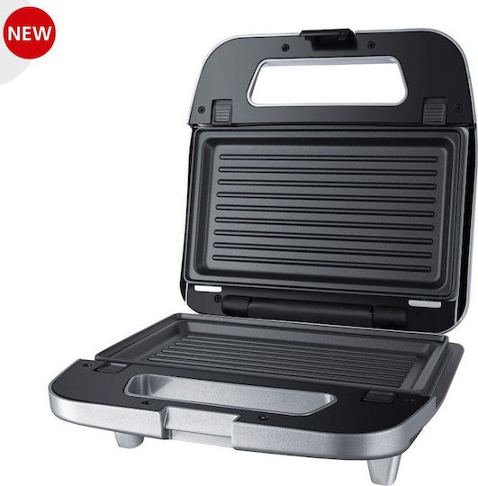Steba SG 65 Sandwich Maker cu Plăci Detasabile pentru for 2 Sandwiches Sandvișuri 750W Gri