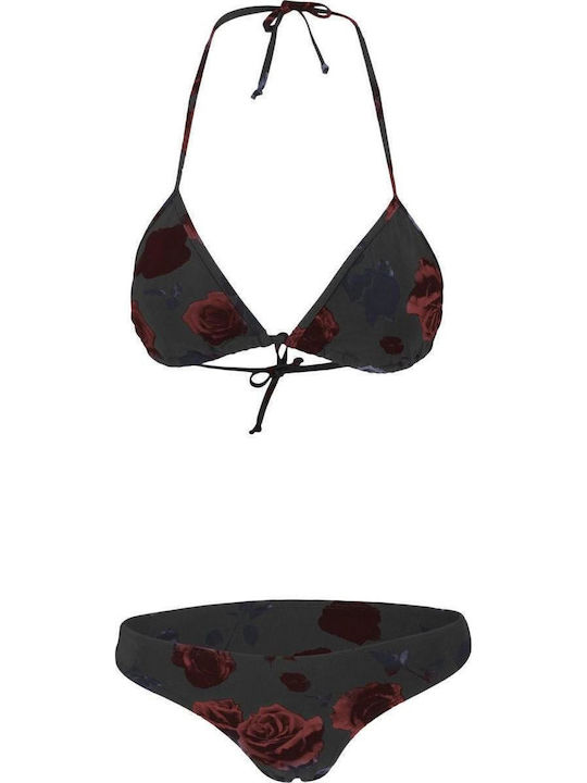 Bikini-Set Blumen Flower Red