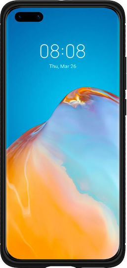 Spigen Rugged Armor Silicone Back Cover Black (Huawei P40 Pro)