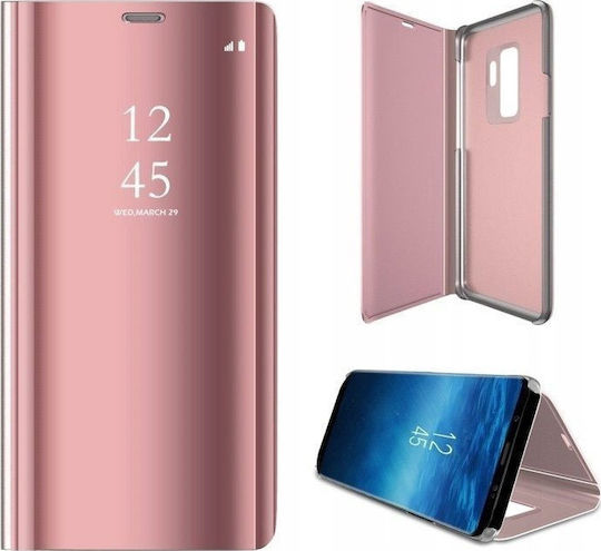 Hurtel Clear View Book Πλαστικό Ροζ Χρυσό (Galaxy S20+)