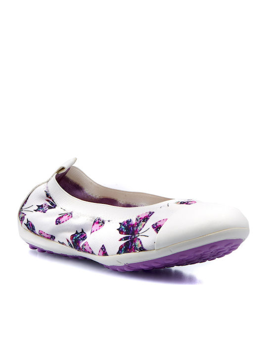 Geox Kids Anatomic Ballerinas White J62BOB 0AN54 C1000