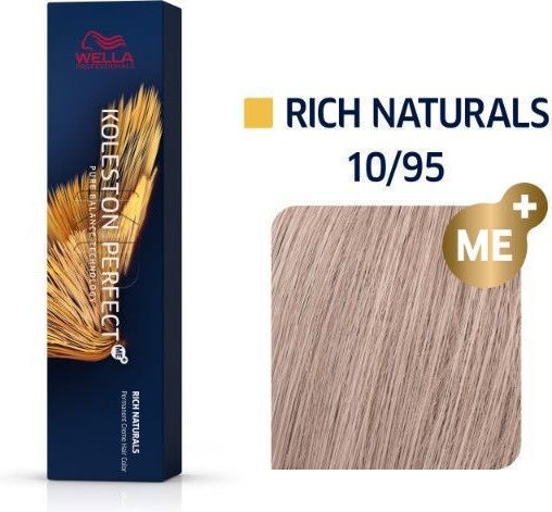 Koleston Perfect Me+ Rich Naturals Βαφή Μαλλιών 10/95 Κατάξανθο Ιριζέ Φιμέ Μαονί 60ml