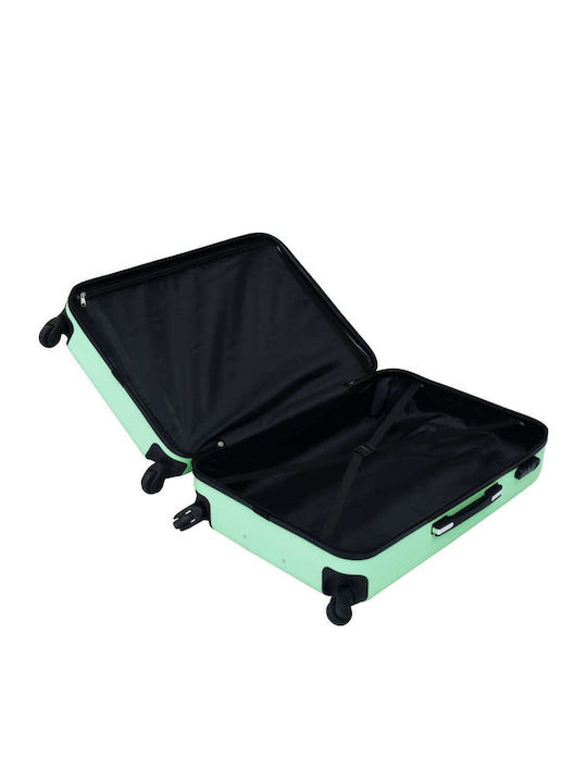 vidaXL vidaXL Hart Türkis Reise Koffer Maximalhöhe 76cm mit 4 Räder Koffer-Set 3 Stück
