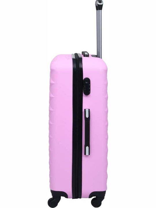 vidaXL Valize De Călătorie Scleroase Lila Înălțime Maximă 76cm Cu 4 Roți Set 3 Buc