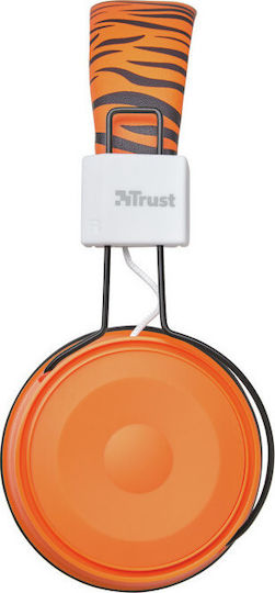 Trust Comi Wireless / Wired On Ear Headphones with 20 hours of Operation Orange