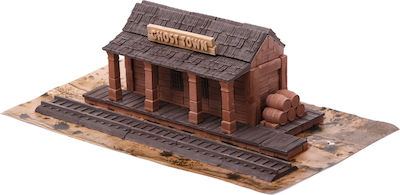 Wiseelk Construction & Building Toy Railway Station