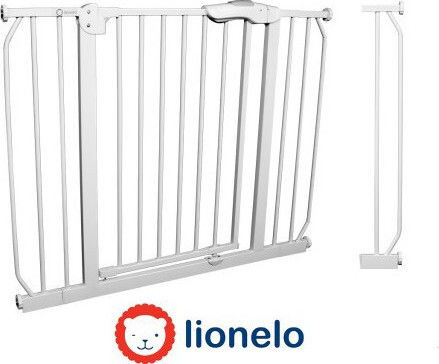 Lionelo Truss Slim Foldable Security Door Simple Placement made of Metal in White Color 105x78cm 1pcs
