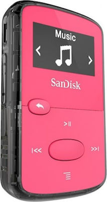 Sandisk Clip Jam MP3 Player (8GB) με Οθόνη OLED 0.96" Ροζ