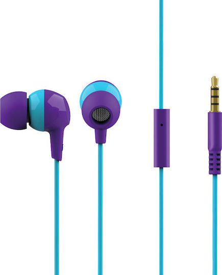 Trust Buddi Kids In-ear Handsfree με Βύσμα 3.5mm Μωβ