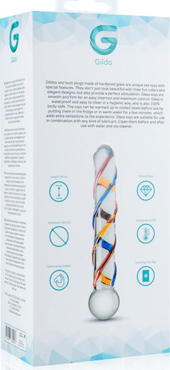 Gildo Glass Dildo No. 10 Γυάλινο Dildo Transparent 18cm