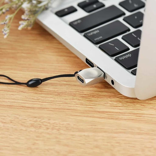 Hoco UA8 Converter USB-C male to micro USB female Silver 1pcs