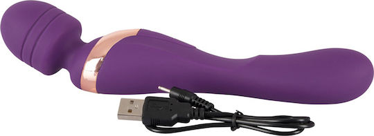 Javida Double Vibro Massager Δονητής Μασάζ 21cm Purple