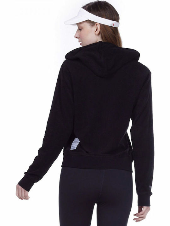 Body Action Women's Hooded Cardigan Black