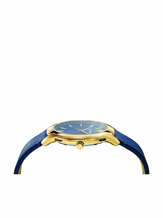 Versace V-urban Ръчен Часовник На Батерия с Кожена Каишка