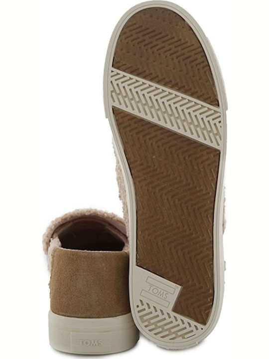 Sunset Fur Γυναικεία Slip-On Μπεζ
