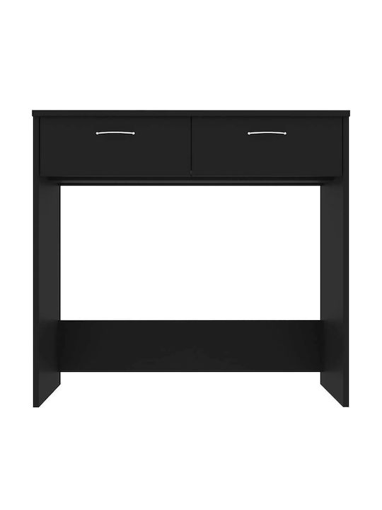 Γραφείο Ξύλινο Μαύρο 80x40x75εκ.