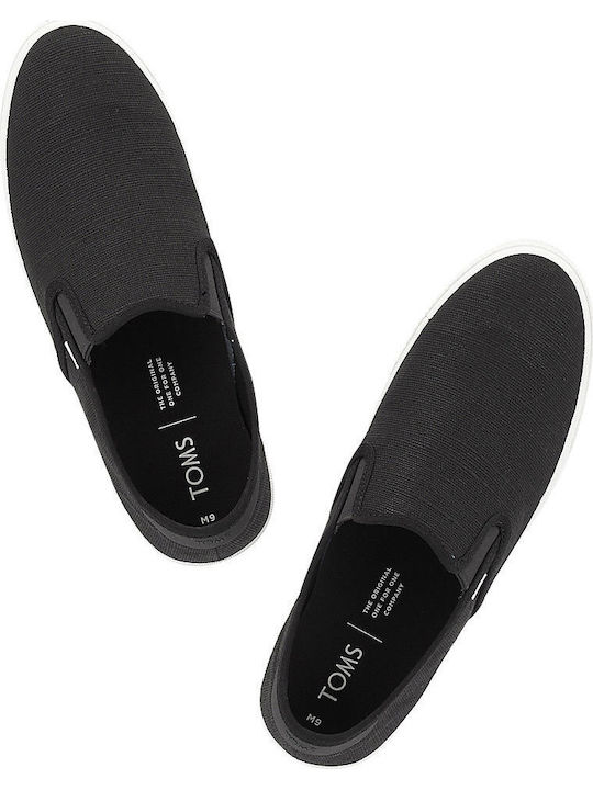 Baja Men's Canvas Slip-Ons Black