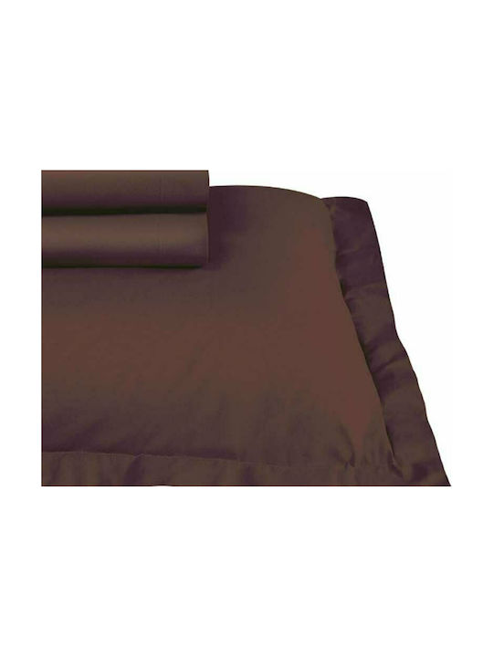 Das Home Casual 952 Σετ Μαξιλαροθήκες Oxford Καφέ 50x70εκ.