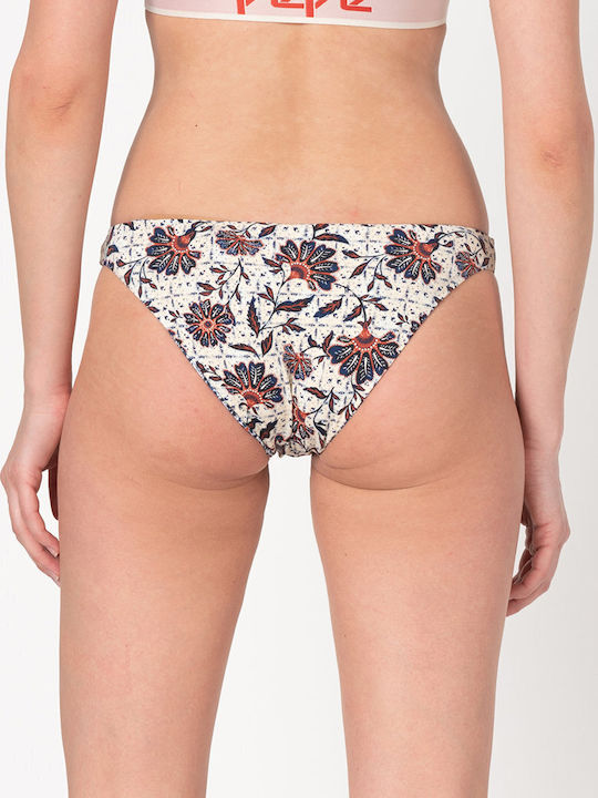 Iris Bikini Slip Blumen