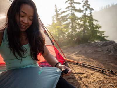 Thermarest NeoAir Topo Luxe Единично Подложка за къмпинг 183x51см С дебелина 10см в Зелен цвят