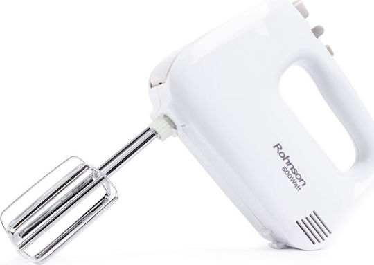 Rohnson Миксер Ръчен 600W Бял