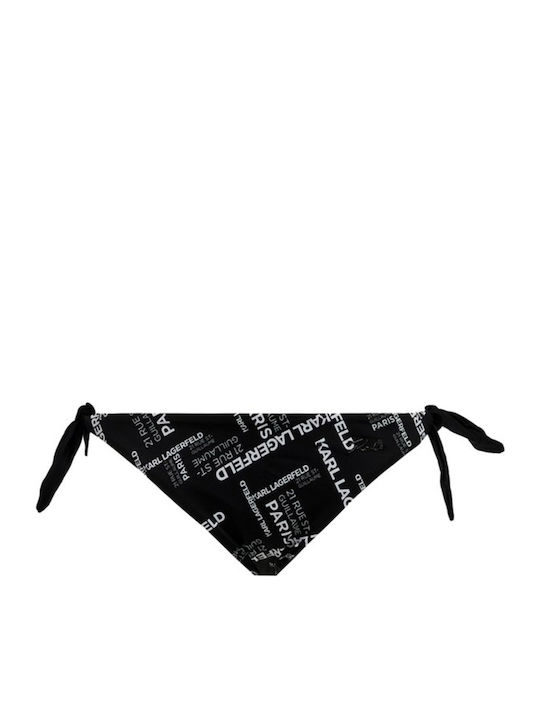 Bikini Brazil με Κορδονάκια Μαύρο