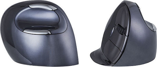 Bakker Elkhuizen Evoluent D Wireless Small Ασύρματο Εργονομικό Vertical Ποντίκι Γκρι