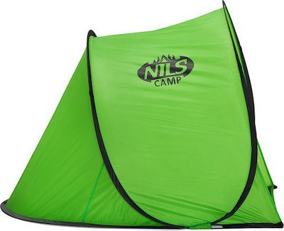 Nils Beach Tent Pop Up 4 People Green 110cm