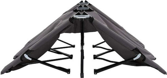 vidaXL Strandliegen Gray Faltbar 193x125x40cm. 1Stück