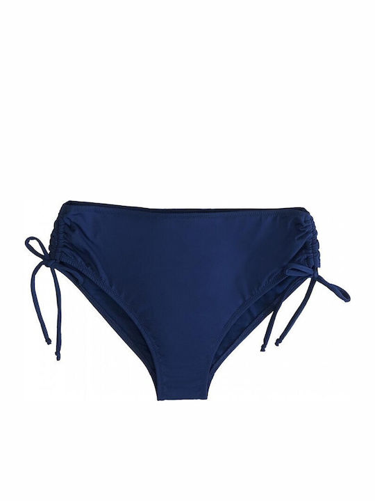June Bikini Slip with Ties Blue