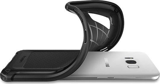 Spigen Rugged Armor Extra Back Cover Σιλικόνης Μαύρο (Galaxy S8+)