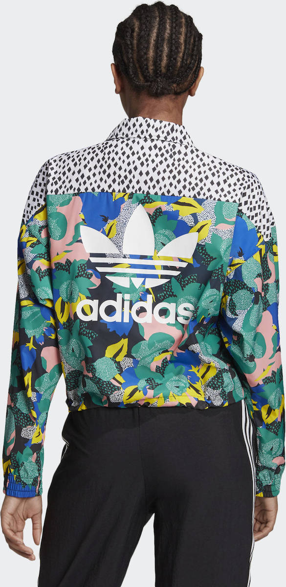 adidas multicolor windbreaker