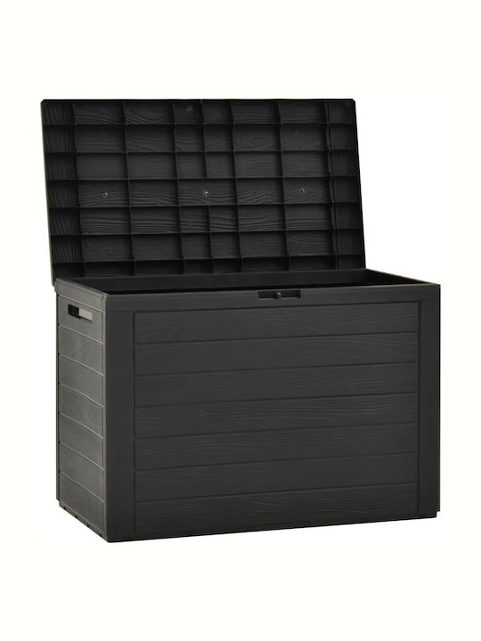 vidaXL Outdoor Storage Box 190lt Gray L78xW44xH55cm