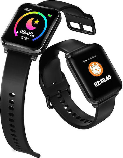 BlitzWolf BW-HL1 Waterproof Smartwatch with Heart Rate Monitor (Black)