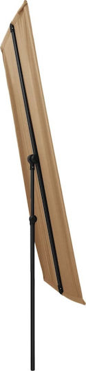 Professional Squared Aluminum Beige Parasol 2x1.5m