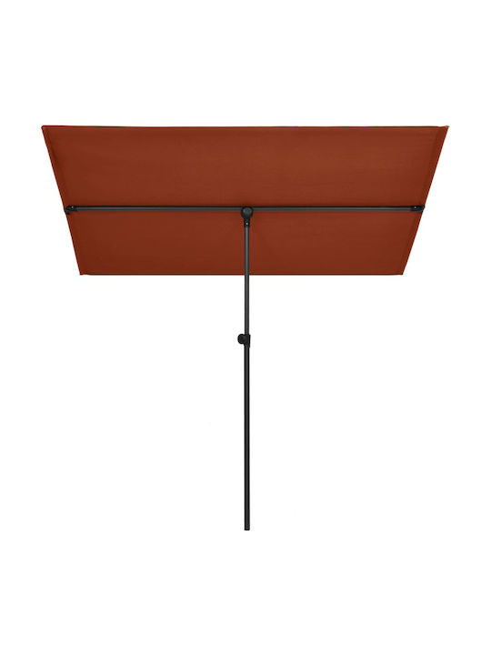 Professional Square Aluminum Terrace Parasol 2x1.5xHeight 2.15m