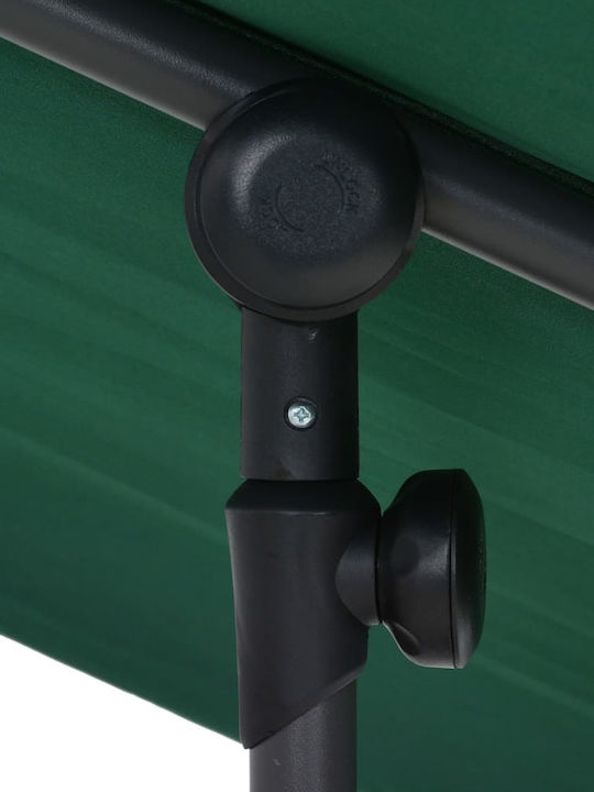 Professional Green Aluminum Squared Parasol 1.8x1.3xH2.15m