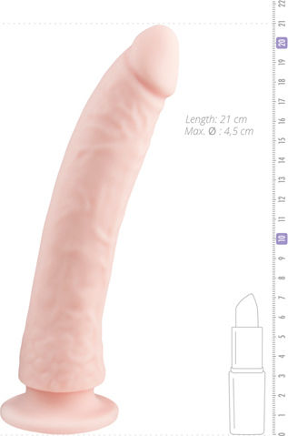 Easytoys Ρεαλιστικό Dildo με Βεντούζα Flesh 21cm