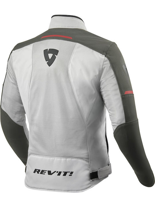 Rev'IT Airwave 3 Sommer Herren Motorradjacke Silver/Anthracite FJT273-4130