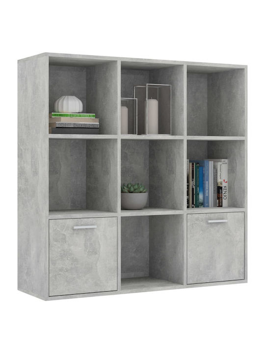 Bookcase Gray 98x30x98cm