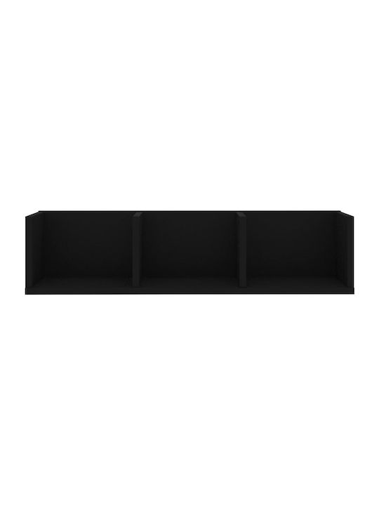 Shelf Wall Black 75x18x18cm