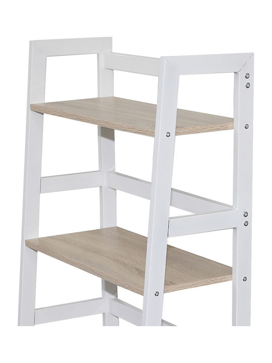 Bookcase Norya Tall White 64x34x128.5cm