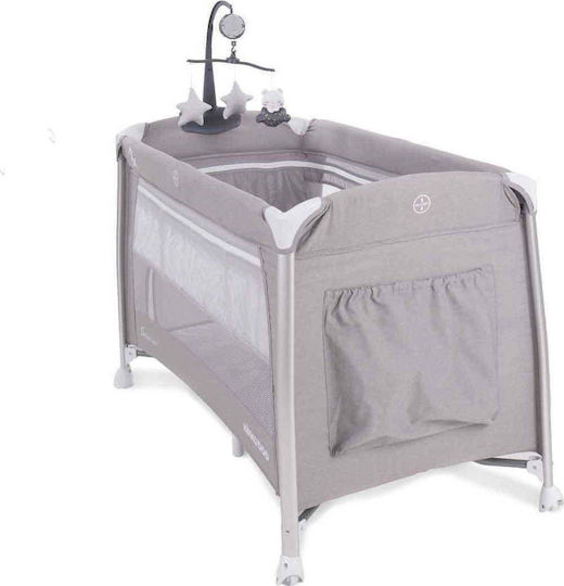 Kikka Boo Dessine Moi Кошара за игра 2 Нива с Променяща се Повърхност & Матрак Сив 120x60см